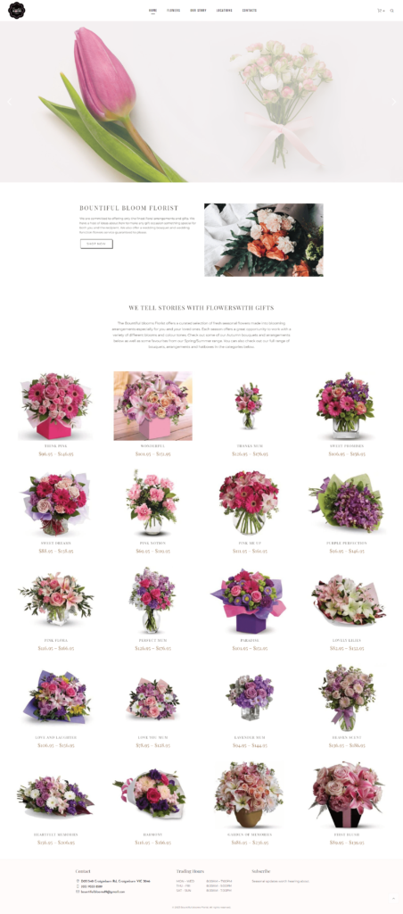 flower e-commerce project